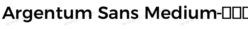 Argentum Sans Medium字体转换